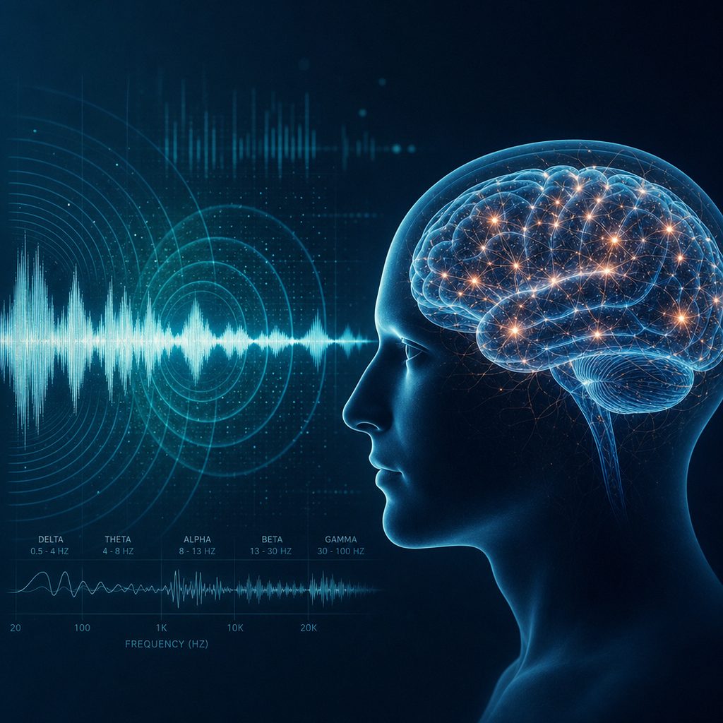 Visualisierung von Schallwellen und Gehirnaktivität – Psychoakustik