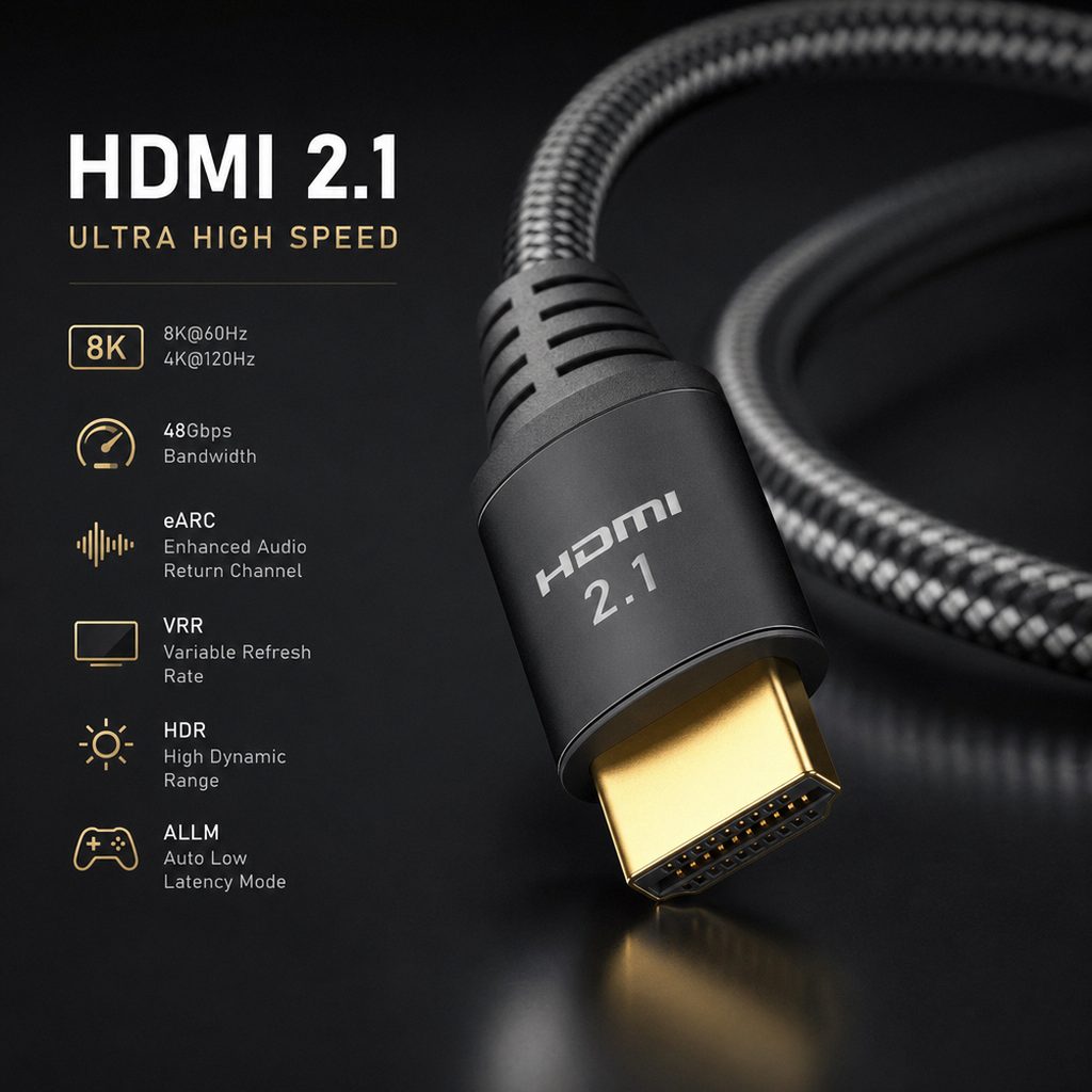 HDMI 2.1 Kabel und Anschlüsse