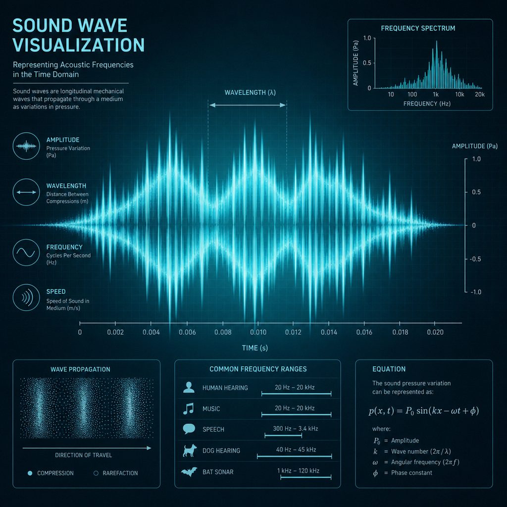 Schallwellen-Visualisierung für Psychoakustik